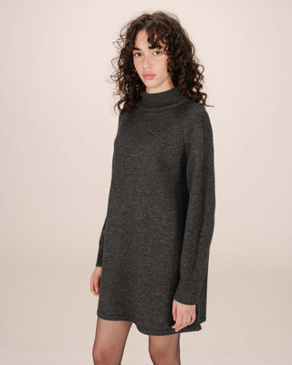 ROBE COURTE ANTHRACITE SANDRINE