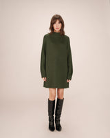 Short sweater dress khaki Sandrine