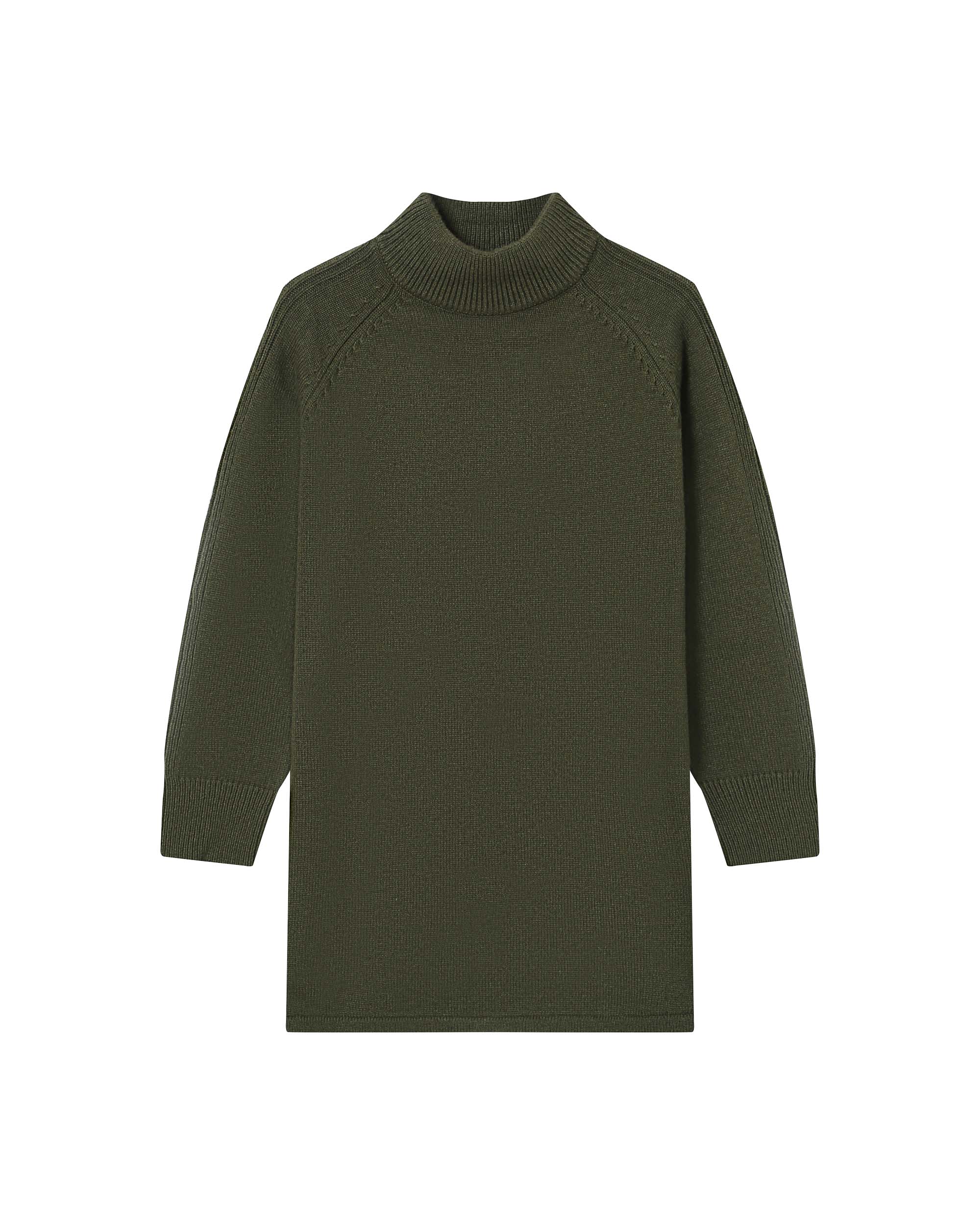 Short sweater dress khaki Sandrine