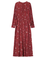 Robe longue a fleurs terracotta Sensible