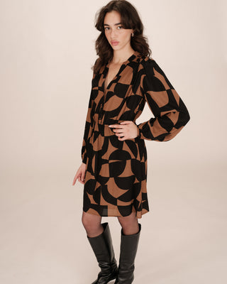 ROBE COURTE CHOCOLAT SELIA