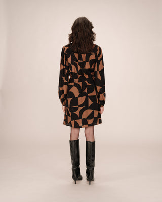 ROBE COURTE CHOCOLAT SELIA