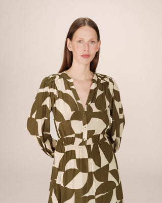 ROBE COURTE OLIVE SELIA