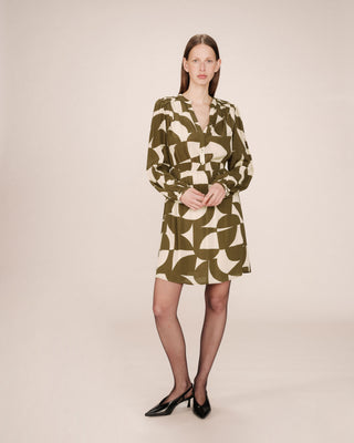 ROBE COURTE OLIVE SELIA