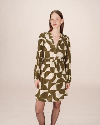 ROBE COURTE OLIVE SELIA