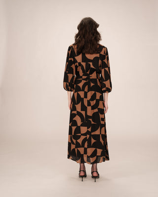 ROBE LONGUE CHOCOLAT SHELLY