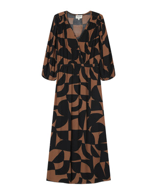 ROBE LONGUE CHOCOLAT SHELLY
