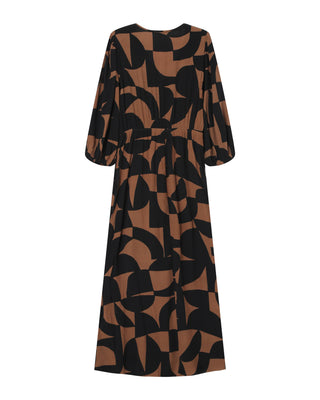 ROBE LONGUE CHOCOLAT SHELLY