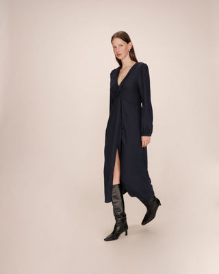 ROBE LONGUE MARINE SHIRLEY