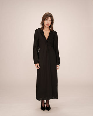 ROBE LONGUE NOIR SHIRLEY