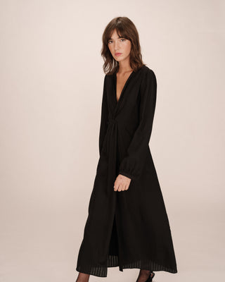ROBE LONGUE NOIR SHIRLEY