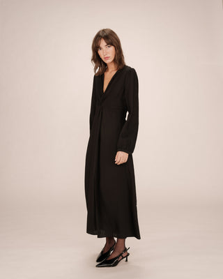 ROBE LONGUE NOIR SHIRLEY