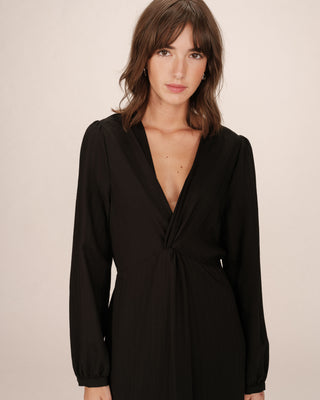 ROBE LONGUE NOIR SHIRLEY