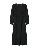 Robe longue decollete v noir Shirley