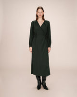 Robe longue vert foret Seychelles