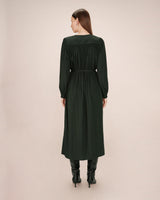 Robe longue vert foret Seychelles