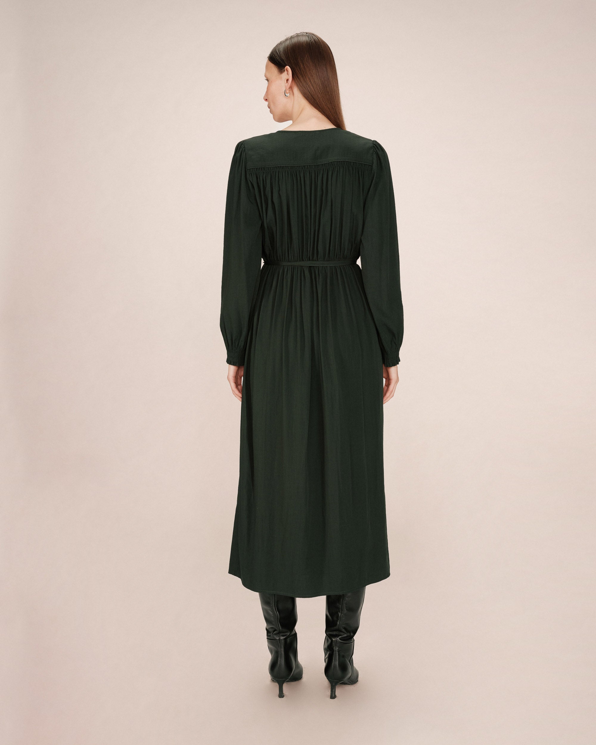 Robe longue vert foret Seychelles