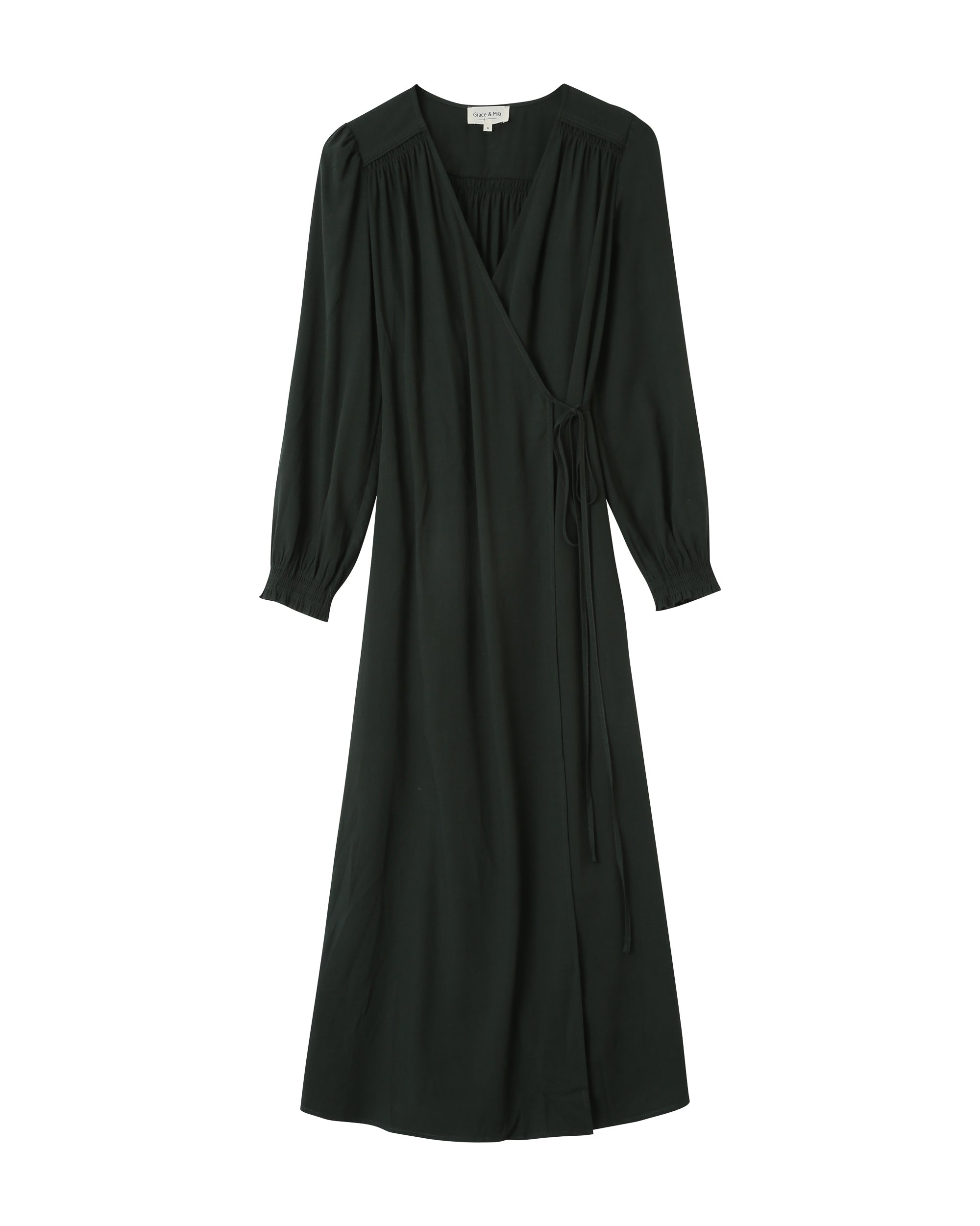 Robe longue vert foret Seychelles