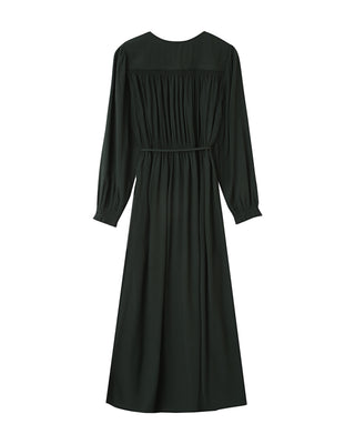 ROBE LONGUE VERT FORET SEYCHELLES
