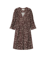 Short print dress chocolatee Suzie