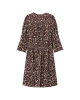 Short print dress chocolatee Suzie