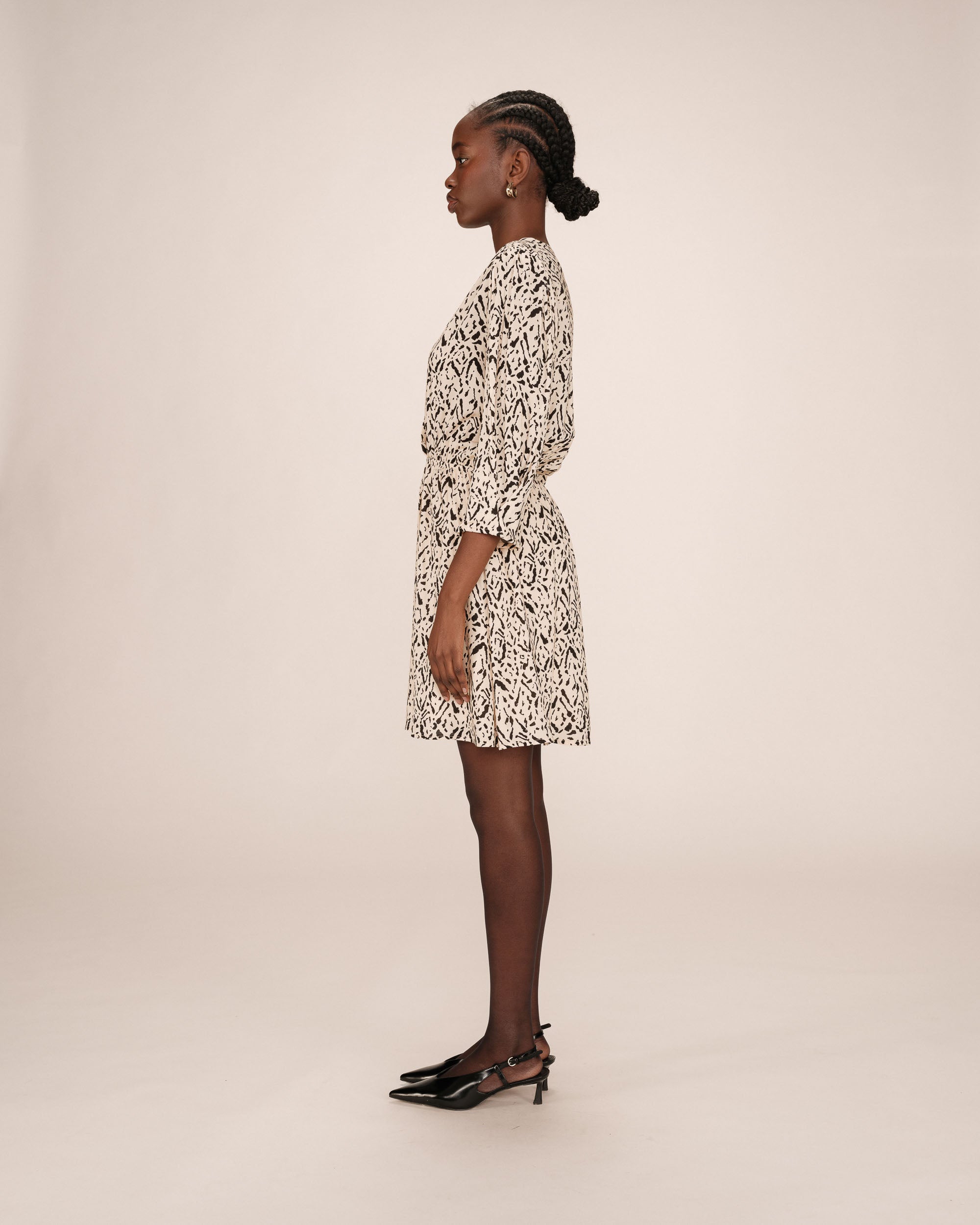 Short print dress vanilla Suzie