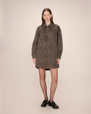 ROBE COURTE LEOPARD SALLY