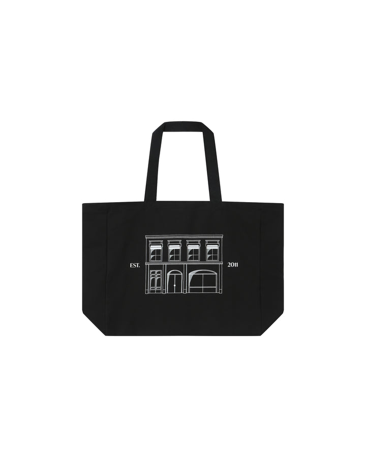 Tote bag en toile noir Sesame