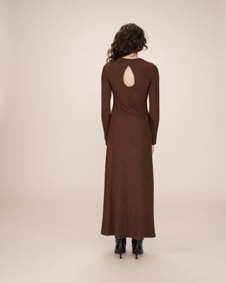 ROBE LONGUE CHOCOLAT SORINA