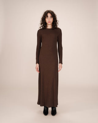 ROBE LONGUE CHOCOLAT SORINA