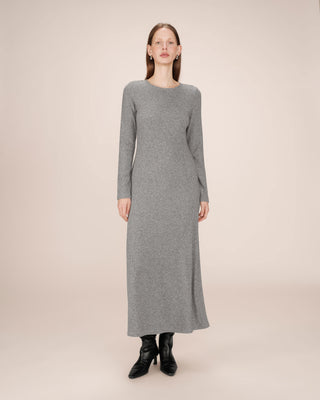 ROBE LONGUE GRIS SORINA