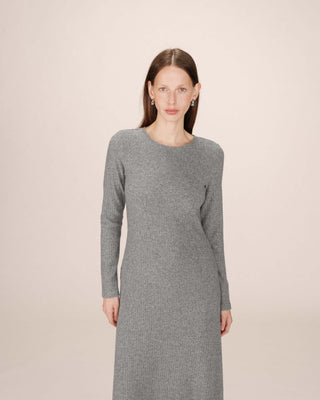 ROBE LONGUE GRIS SORINA