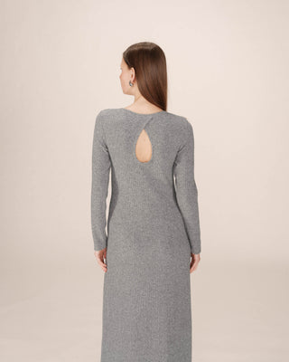 ROBE LONGUE GRIS SORINA