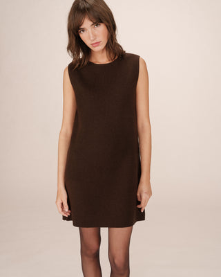 ROBE COURTE CHOCOLAT SARAH