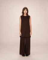 Short tailored dress chocolatee Sarah