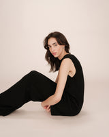 Short tailored dress black Sarah