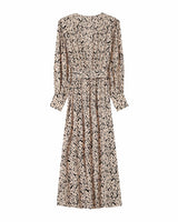Robe longue abstraite vanille Soisson