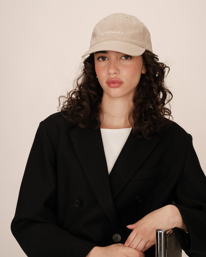 Casquette avec logo blush Slimane