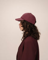 Casquette avec logo bordeaux Slimane