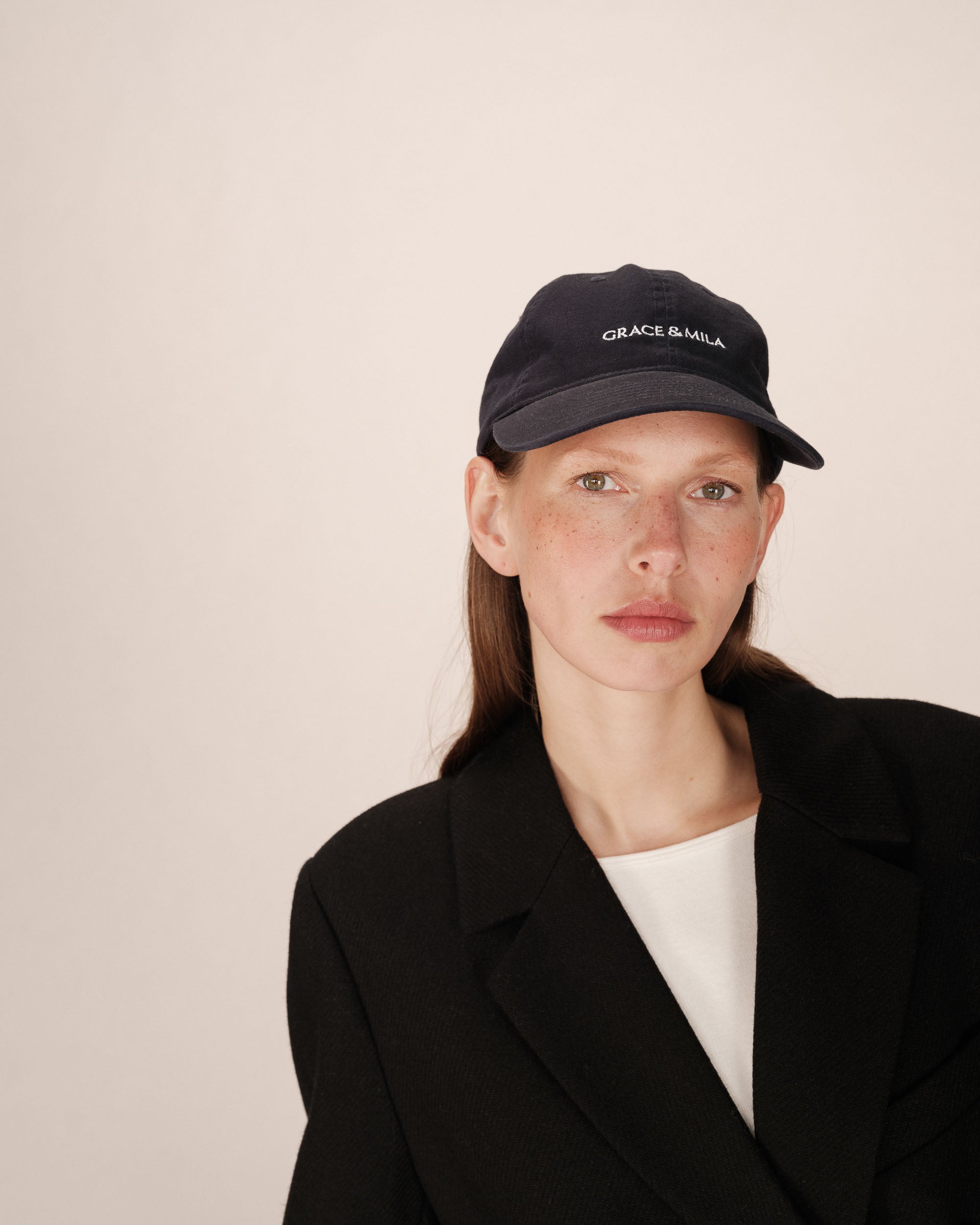 Casquette avec logo marine Slimane