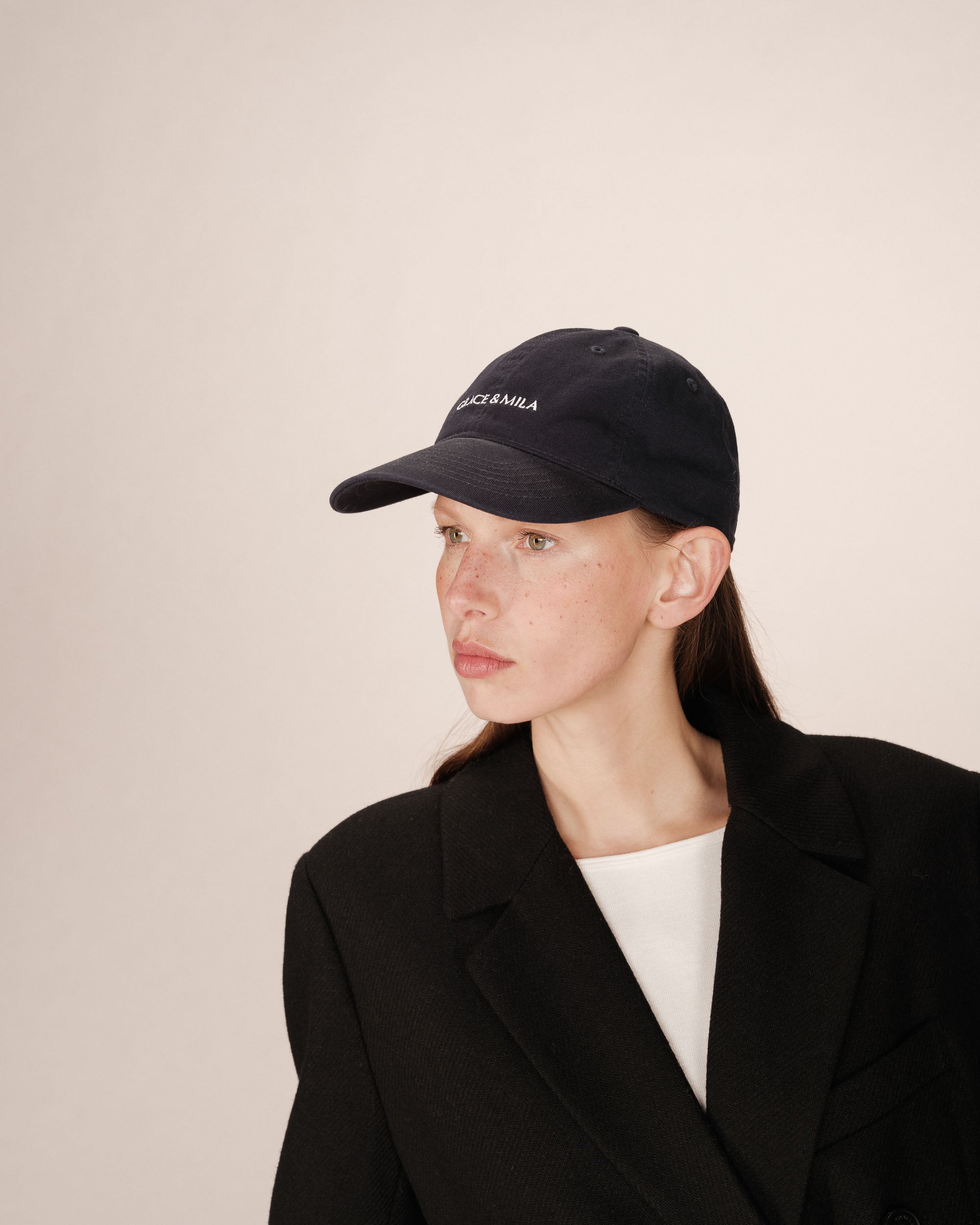 Casquette avec logo marine Slimane