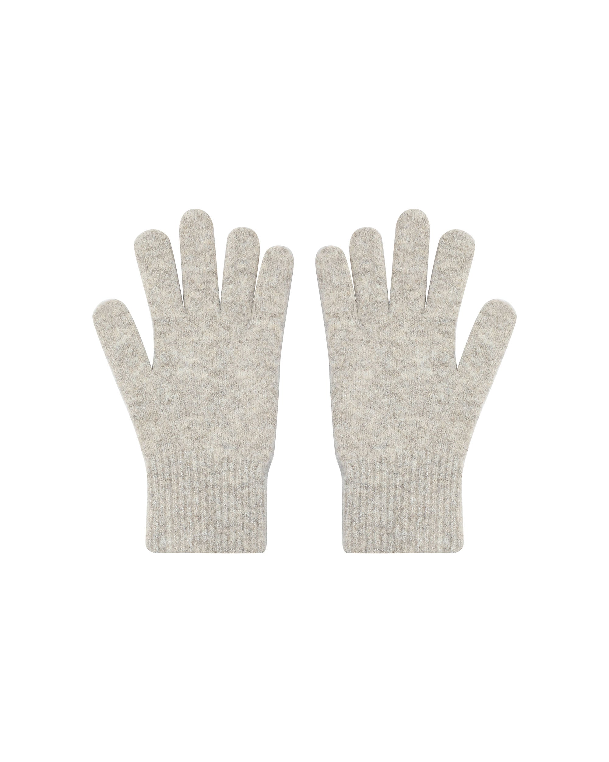 Knitted mittens beige Safe