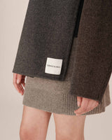 Wool scarf anthracite Siley