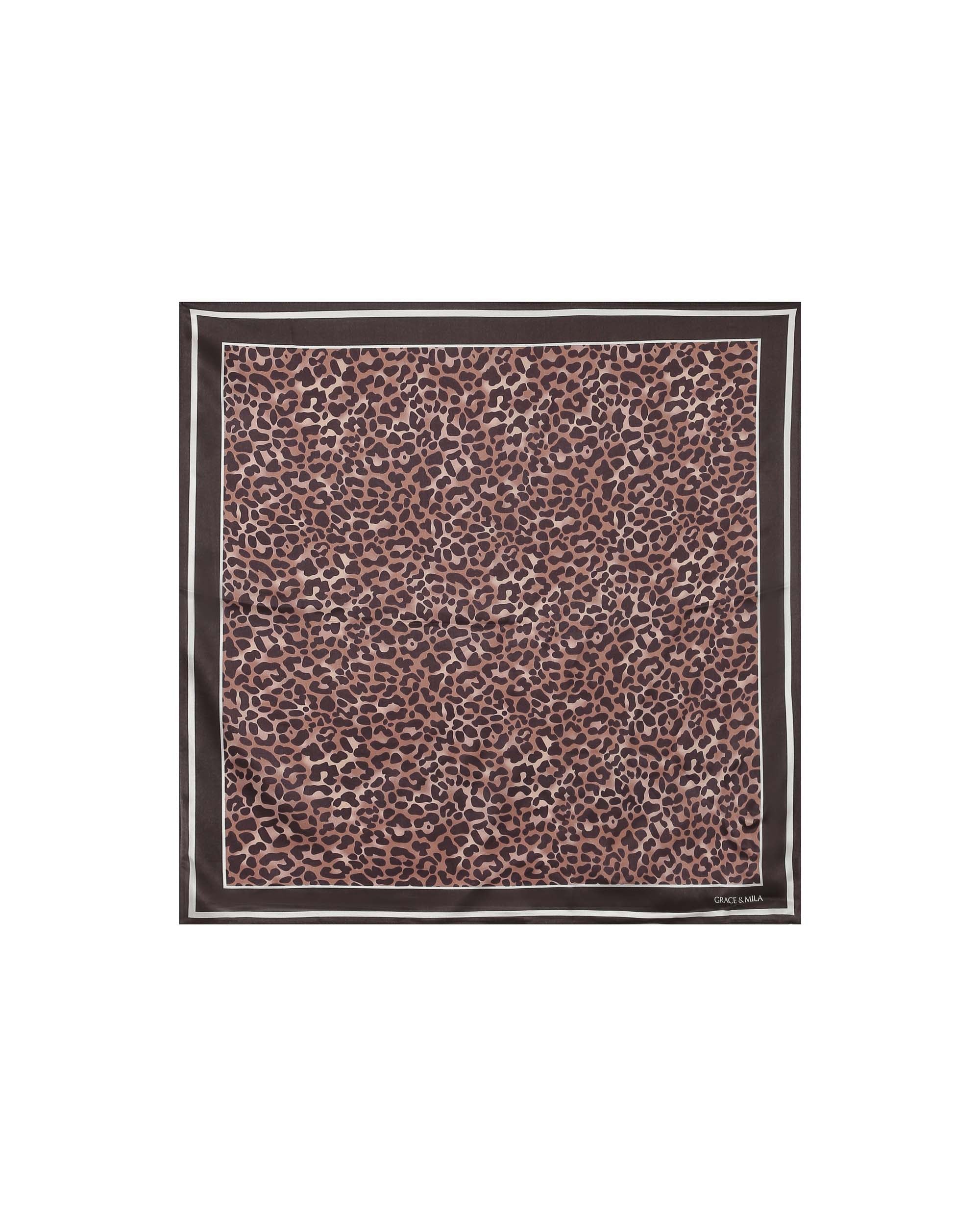 Silk scarf leopard Septembre