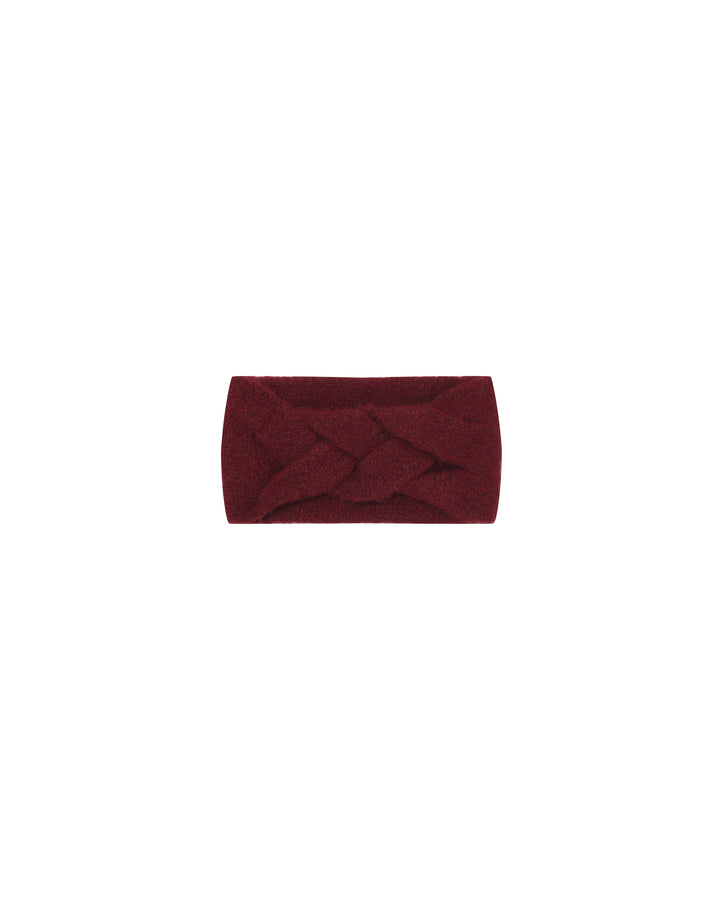 Bandeau en maille bordeaux Sana