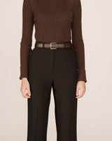 Ceinture simili cuir chocolat Sonatine