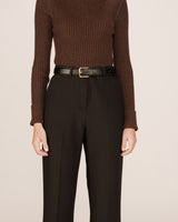 Faux leather belt black Sonatine