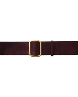 Suede-look belt plum Nelsie