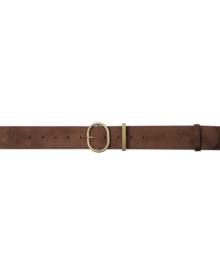 Ceinture en suedine chocolat Swinton