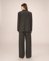 Straight striped blazer anthracite Silly